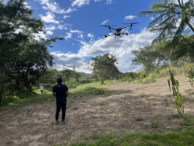 PUCE lanza dron capaz de botar miles de semillas de árboles en minutos