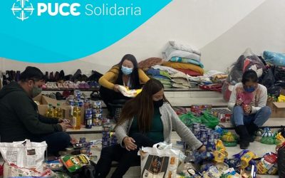 La PUCE, centro de acopio, para ayuda a vecinos de La Gasca