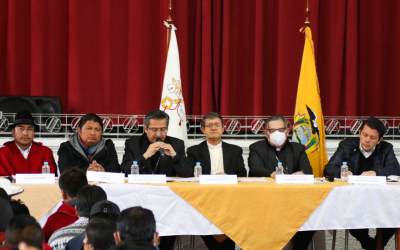 Movimiento indígena y Gobierno firmaron acta por la paz