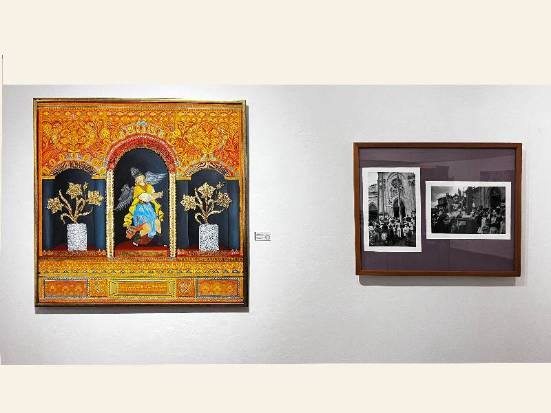 Pese a que la pintura es el elemento principal en la muestra, se incluyen otros soportes como la fotografía, videoperformance y archivo.