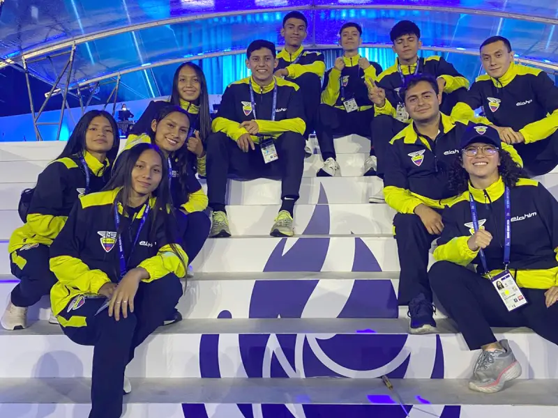 La delegación de Ecuador compartió con jóvenes de todo el mundo.