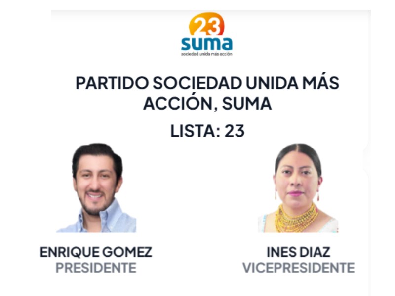 Elecciones 2025: Enrique Gómez e Inés Díaz