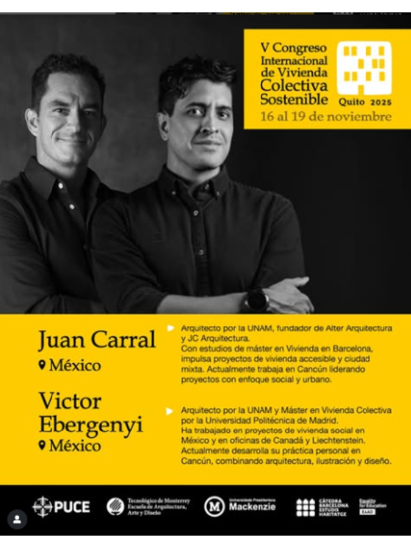 Ponentes del  V Congreso Internacional de Vivienda Colectiva Sostenible 