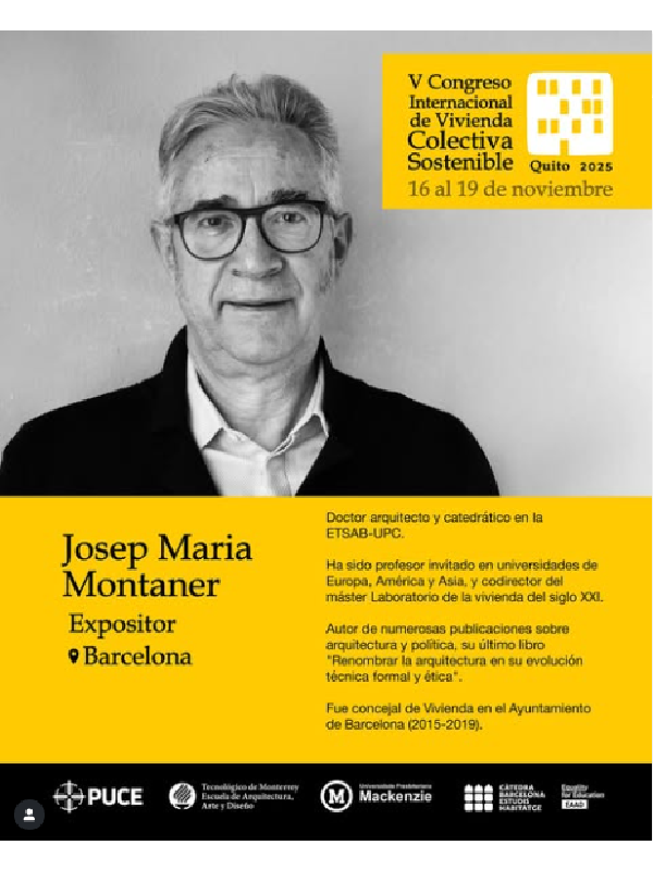 Ponentes del  V Congreso Internacional de Vivienda Colectiva Sostenible 