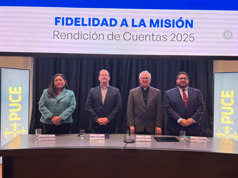La PUCE presentó su Rendición de Cuentas 2025: Fidelidad a la misión 